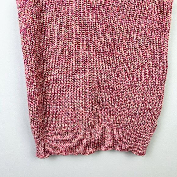 John & Jenn By Line Peta Knit Tank Top Sweater Shirt Rainbow Prism Pink Multi XS - Picture 4 of 10